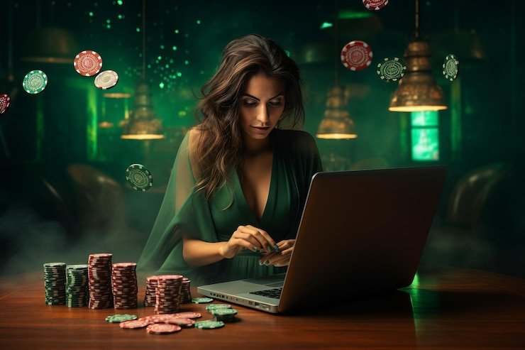 Tampilan meja Lightning Baccarat live casino di studio fusototo